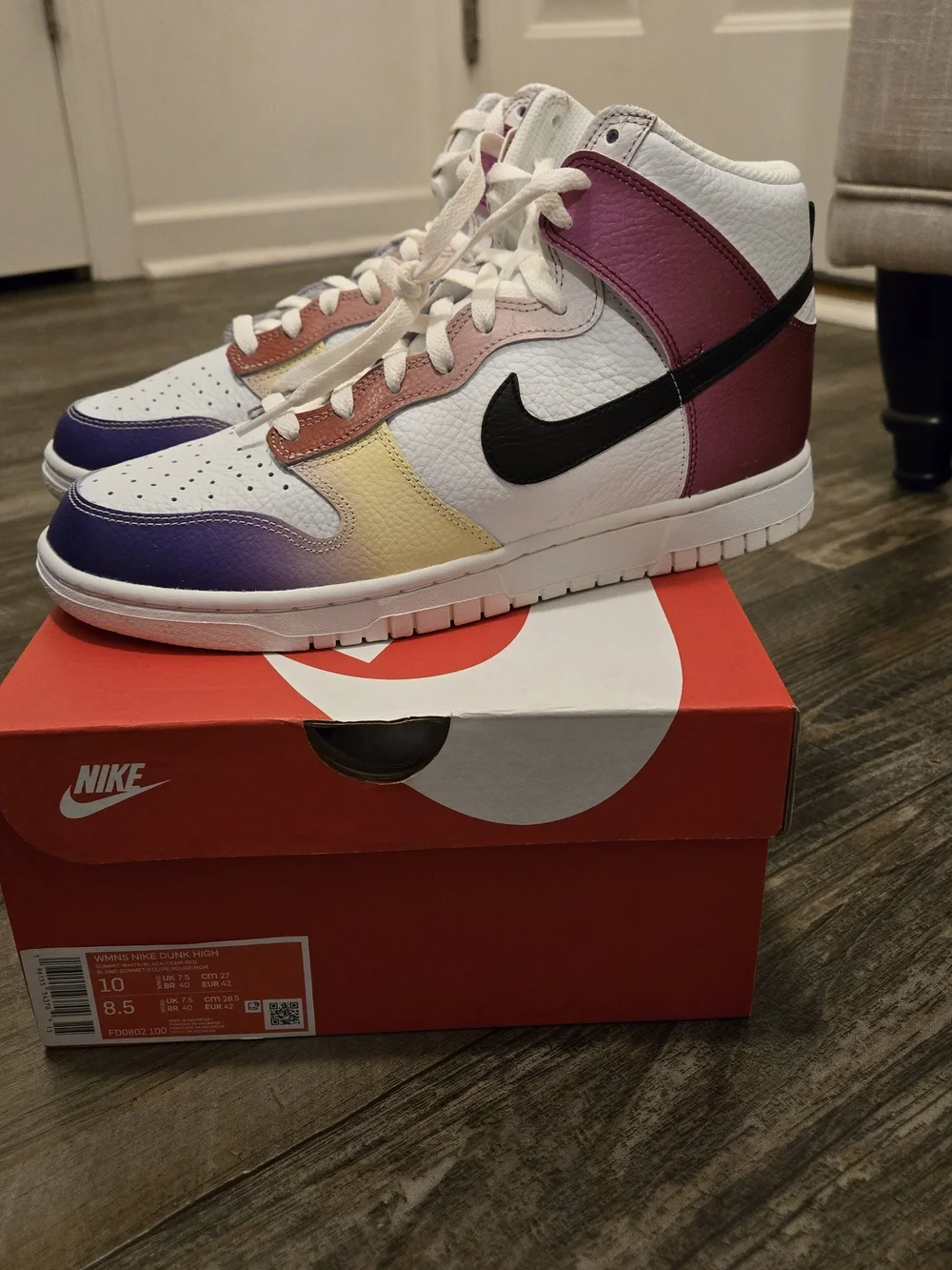 Nike Dunk High in Multicolored Gradient